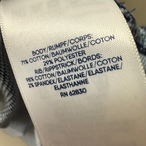 Lands' End Serious Sweats Sweatshirt Mens 2XL Navy Blue Full Zip Fleece Hoodie - Picture 4 of 4